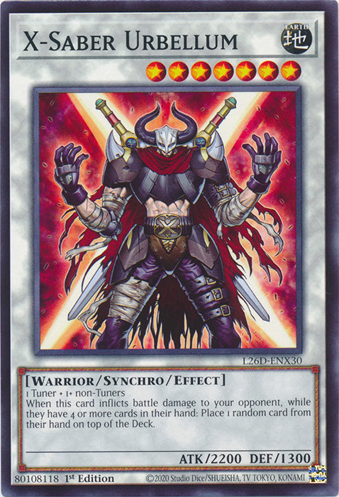 Yugioh - X-Saber Urbellum *Common* L26D-ENX30 (NM)