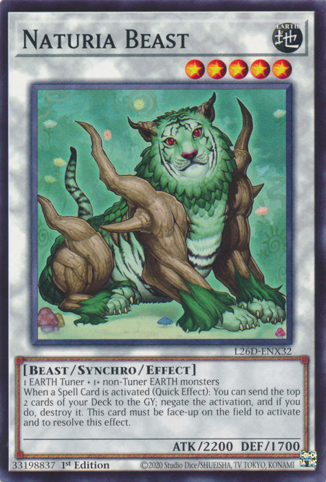 Yugioh - Naturia Beast *Common* L26D-ENX32 (NM)