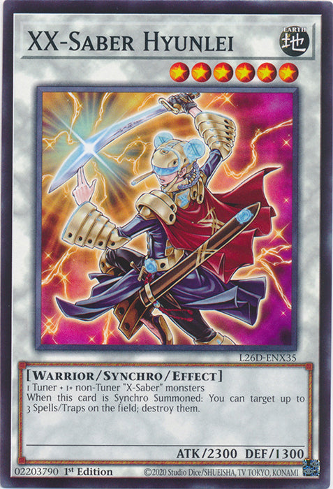 Yugioh - XX-Saber Hyunlei *Common* L26D-ENX35 (NM)