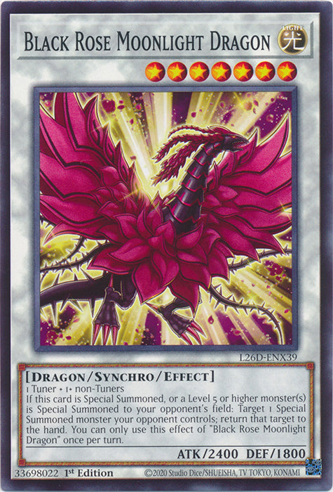 Yugioh - Black Rose Moonlight Dragon *Common* L26D-ENX39 (NM)