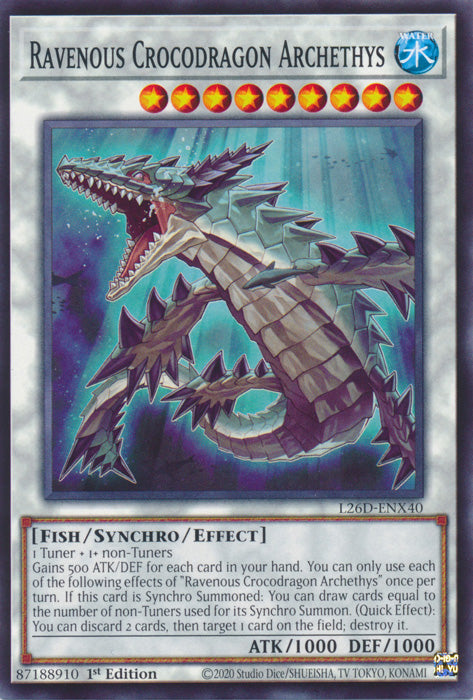 Yugioh - Ravenous Crocodragon Archethys *Common* L26D-ENX40 (NM)
