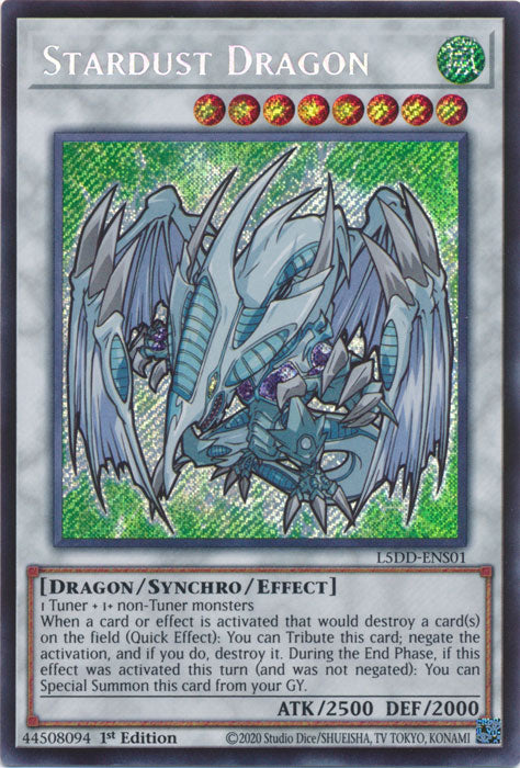 Yugioh - Stardust Dragon *Secret Rare* L5DD-ENS01 (NM)