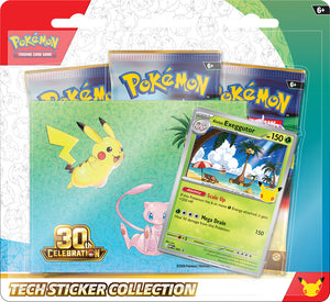 Pokémon - 30th Celebration Tech Sticker Collection