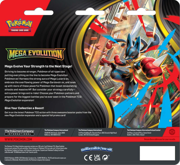 Pokémon - Mega Evolution Three Booster Blister (ME01)