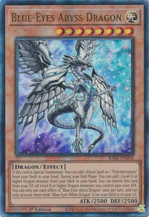 Yugioh - Blue-Eyes Abyss Dragon *Select Rarity* RA01-EN016 (NM)