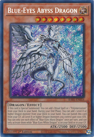 Yugioh - Blue-Eyes Abyss Dragon *Select Rarity* RA01-EN016 (NM)