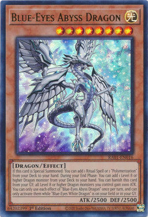 Yugioh - Blue-Eyes Abyss Dragon *Select Rarity* RA01-EN016 (NM)