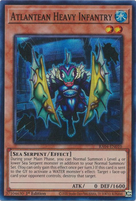 Yugioh - Atlantean Heavy Infantry *Select Rarity* RA04-EN010 (NM)