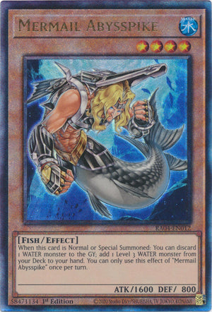 Yugioh - Mermail Abysspike *Select Rarity* RA04-EN012 (NM)