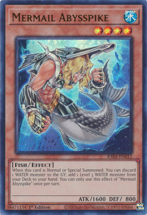 Yugioh - Mermail Abysspike *Select Rarity* RA04-EN012 (NM)