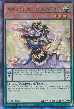 Yugioh - Archfiend Eccentrick *Select Rarity* RA04-EN017 (NM)