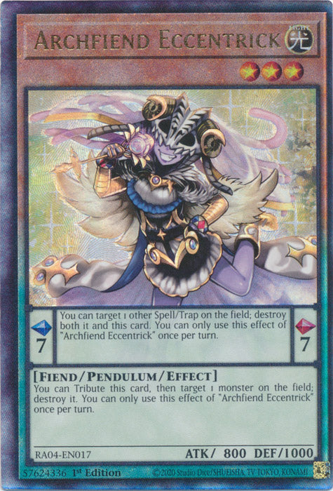 Yugioh - Archfiend Eccentrick *Select Rarity* RA04-EN017 (NM)