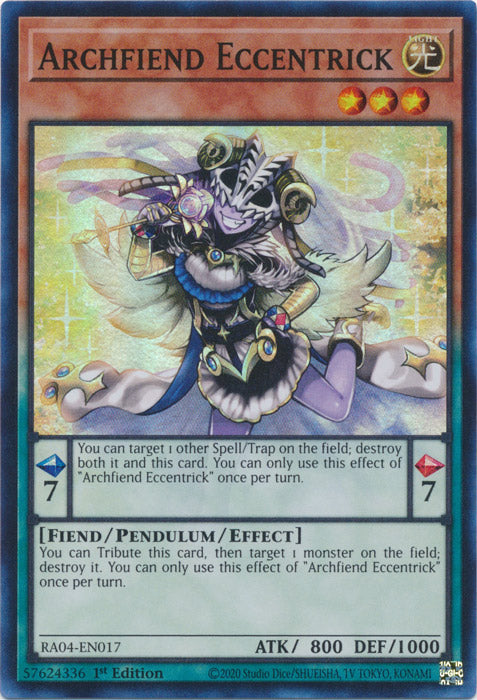 Yugioh - Archfiend Eccentrick *Select Rarity* RA04-EN017 (NM)