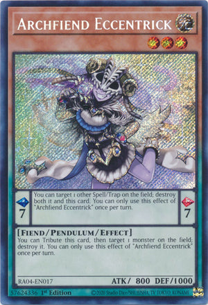 Yugioh - Archfiend Eccentrick *Select Rarity* RA04-EN017 (NM)