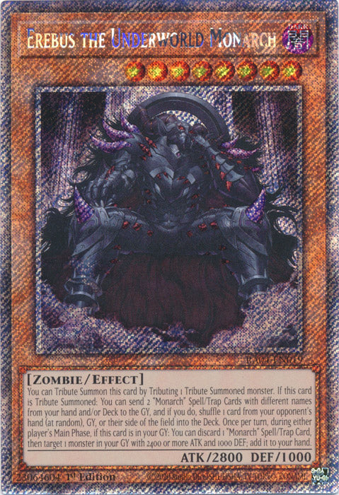 Yugioh - Erebus the Underworld Monarch *Select Rarity* RA04-EN019 (NM)