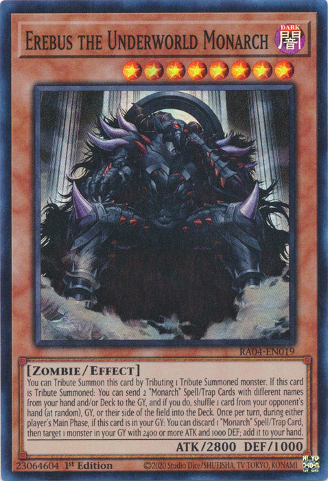 Yugioh - Erebus the Underworld Monarch *Select Rarity* RA04-EN019 (NM)