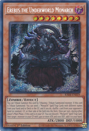 Yugioh - Erebus the Underworld Monarch *Select Rarity* RA04-EN019 (NM)
