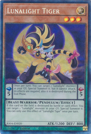 Yugioh - Lunalight Tiger *Select Rarity* RA04-EN020 (NM)