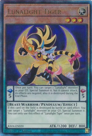 Yugioh - Lunalight Tiger *Select Rarity* RA04-EN020 (NM)