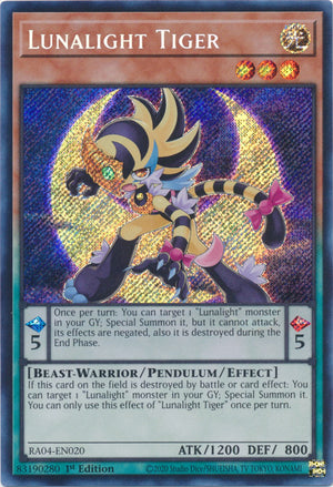 Yugioh - Lunalight Tiger *Select Rarity* RA04-EN020 (NM)