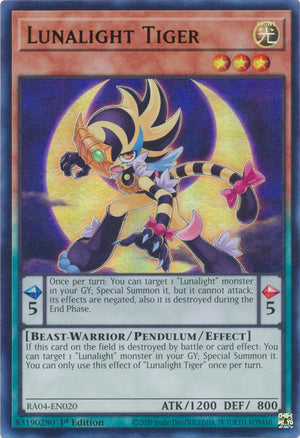 Yugioh - Lunalight Tiger *Select Rarity* RA04-EN020 (NM)