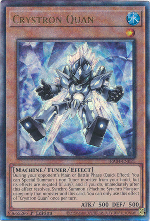 Yugioh - Crystron Quan *Select Rarity* RA04-EN021 (NM)