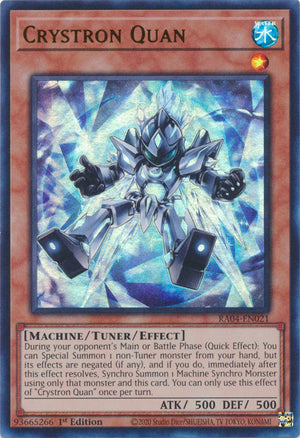 Yugioh - Crystron Quan *Select Rarity* RA04-EN021 (NM)