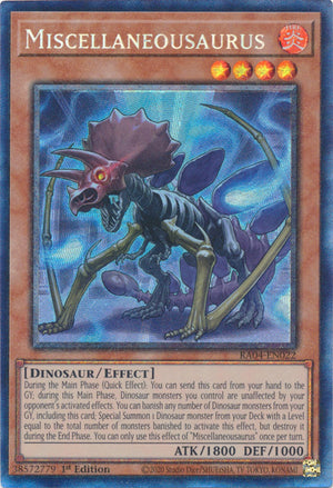 Yugioh - Miscellaneousaurus *Select Rarity* RA04-EN022 (NM)