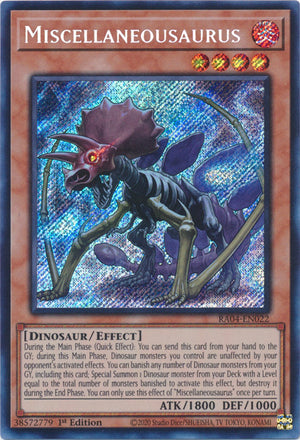 Yugioh - Miscellaneousaurus *Select Rarity* RA04-EN022 (NM)