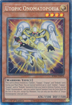 Yugioh - Utopic Onomatopoeia *Select Rarity* RA04-EN028 (NM)