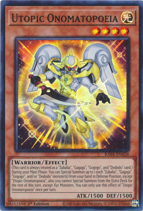 Yugioh - Utopic Onomatopoeia *Select Rarity* RA04-EN028 (NM)