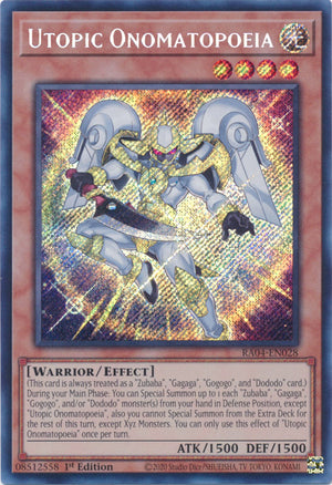 Yugioh - Utopic Onomatopoeia *Select Rarity* RA04-EN028 (NM)