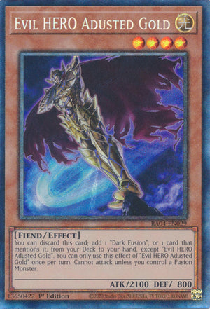 Yugioh - Evil HERO Adusted Gold *Select Rarity* RA04-EN029 (NM)