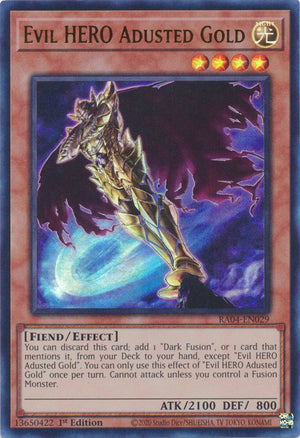 Yugioh - Evil HERO Adusted Gold *Select Rarity* RA04-EN029 (NM)