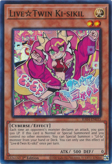 Yugioh - Live☆Twin Ki-sikil *Select Rarity* RA04-EN035 (NM)