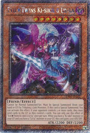 Yugioh - Evil☆Twins Ki-sikil & Lil-la *Select Rarity* RA04-EN037 (NM)