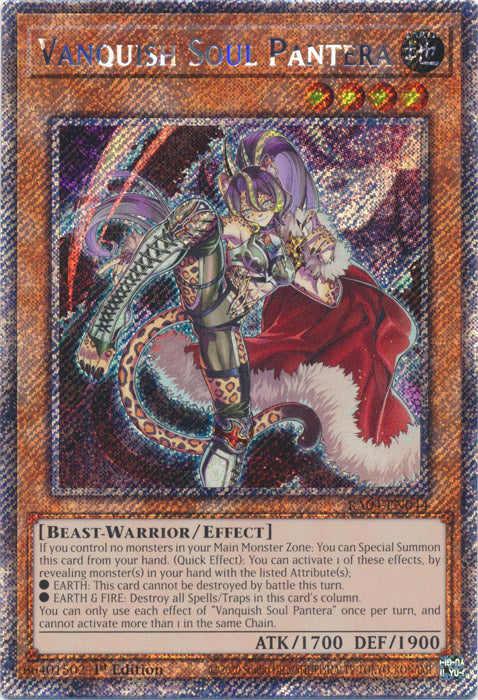 Yugioh - Vanquish Soul Pantera *Select Rarity* RA04-EN044 (NM)