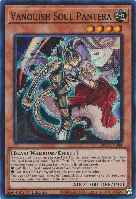 Yugioh - Vanquish Soul Pantera *Select Rarity* RA04-EN044 (NM)