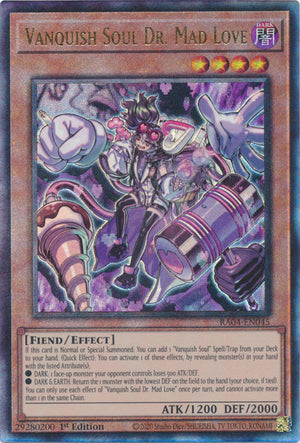 Yugioh - Vanquish Soul Dr. Mad Love *Select Rarity* RA04-EN045 (NM)