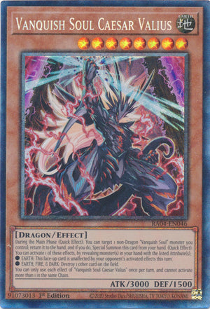 Yugioh - Vanquish Soul Caesar Valius *Select Rarity* RA04-EN046 (NM)