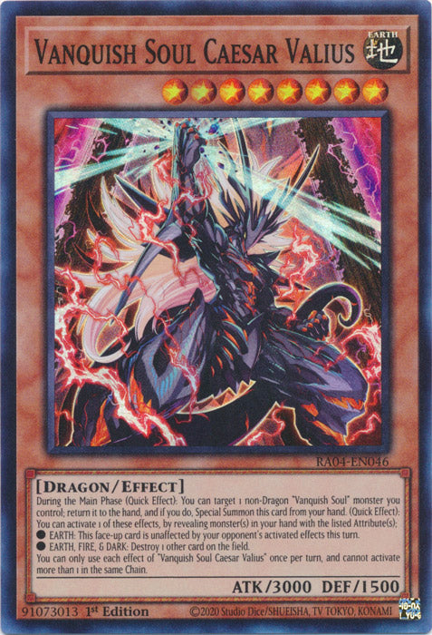 Yugioh - Vanquish Soul Caesar Valius *Select Rarity* RA04-EN046 (NM)
