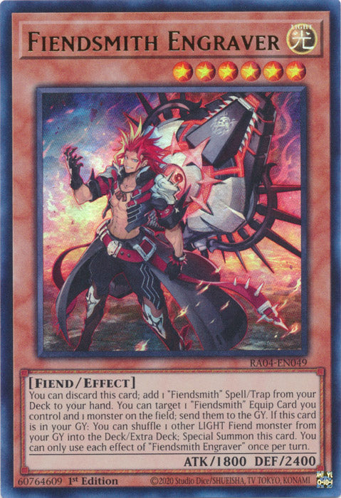Yugioh - Fiendsmith Engraver *Select Rarity* RA04-EN049 (NM)