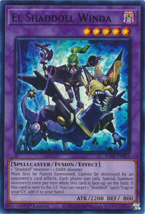 Yugioh - El Shaddoll Winda *Select Rarity* RA04-EN052 (NM)