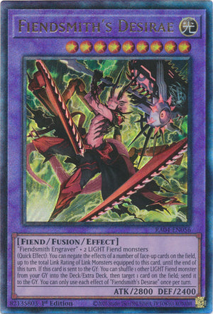 Yugioh - Fiendsmith’s Desirae *Select Rarity* RA04-EN056 (NM)