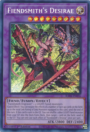 Yugioh - Fiendsmith’s Desirae *Select Rarity* RA04-EN056 (NM)