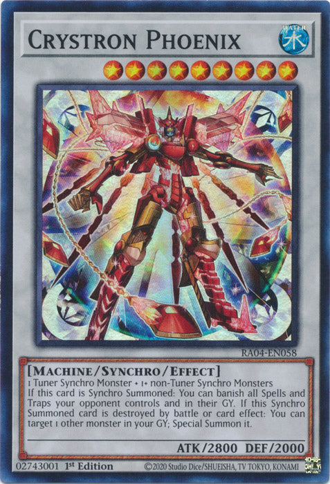 Yugioh - Crystron Phoenix *Select Rarity* RA04-EN058 (NM)