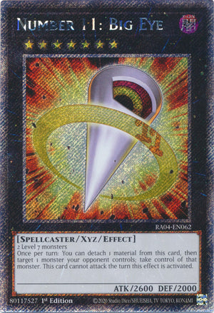 Yugioh -	Number 11: Big Eye *Select Rarity* RA04-EN062 (NM)