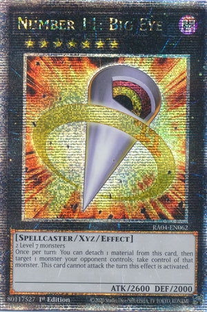 Yugioh -	Number 11: Big Eye *Select Rarity* RA04-EN062 (NM)