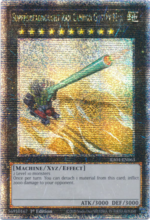 Yugioh -	Superdreadnought Rail Cannon Gustav Max *Select Rarity* RA04-EN063 (NM)