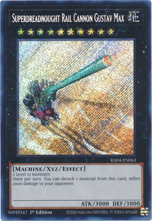 Yugioh -	Superdreadnought Rail Cannon Gustav Max *Select Rarity* RA04-EN063 (NM)